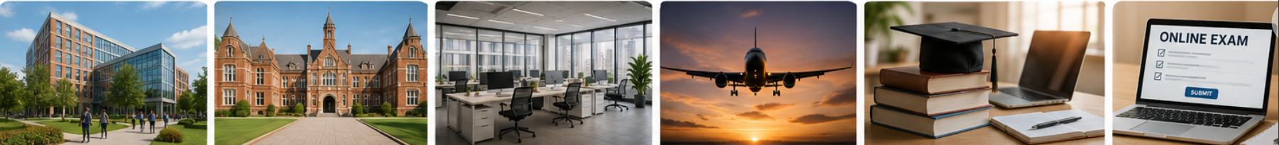 Study abroad journey collage — students achieving their dreams with Credence Consultancy Services